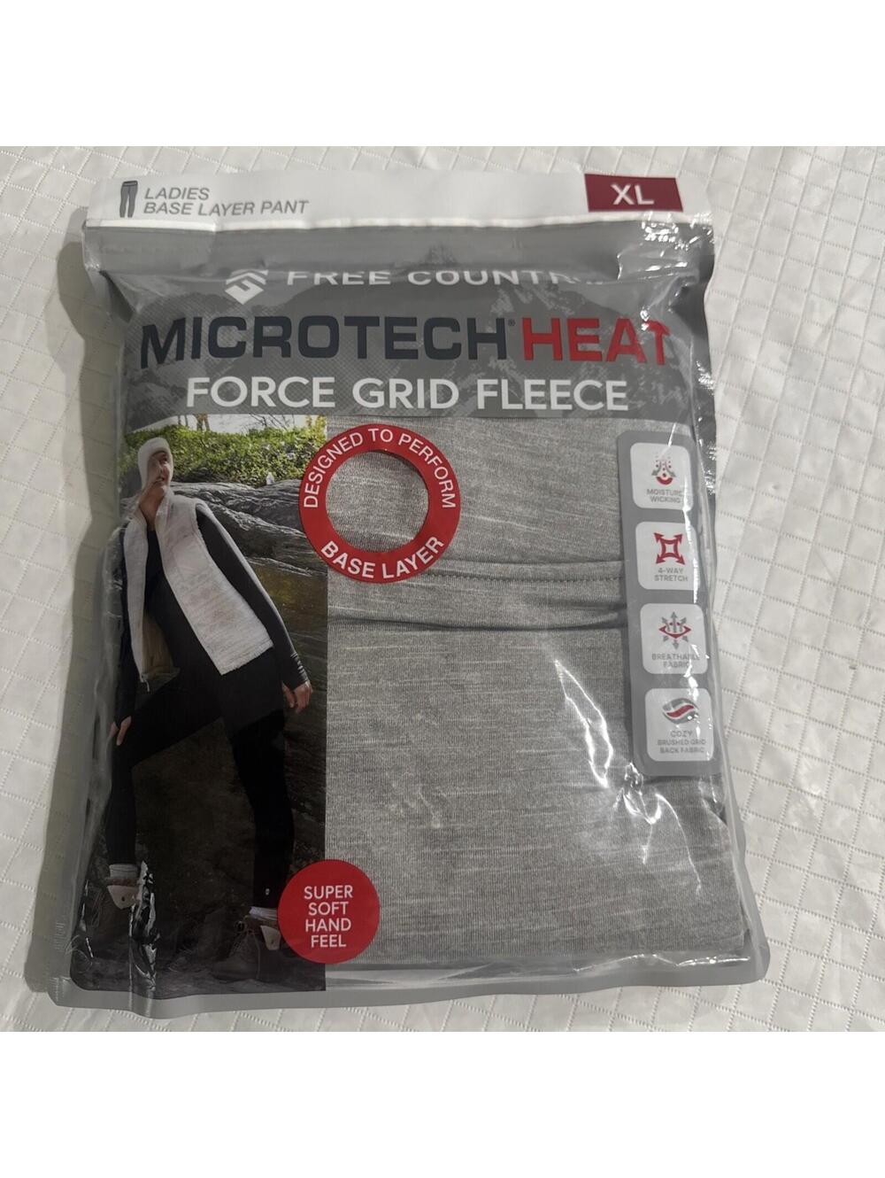 Microtech Heat Force Grid Fleece Women's Base Layer Pant, Size XL